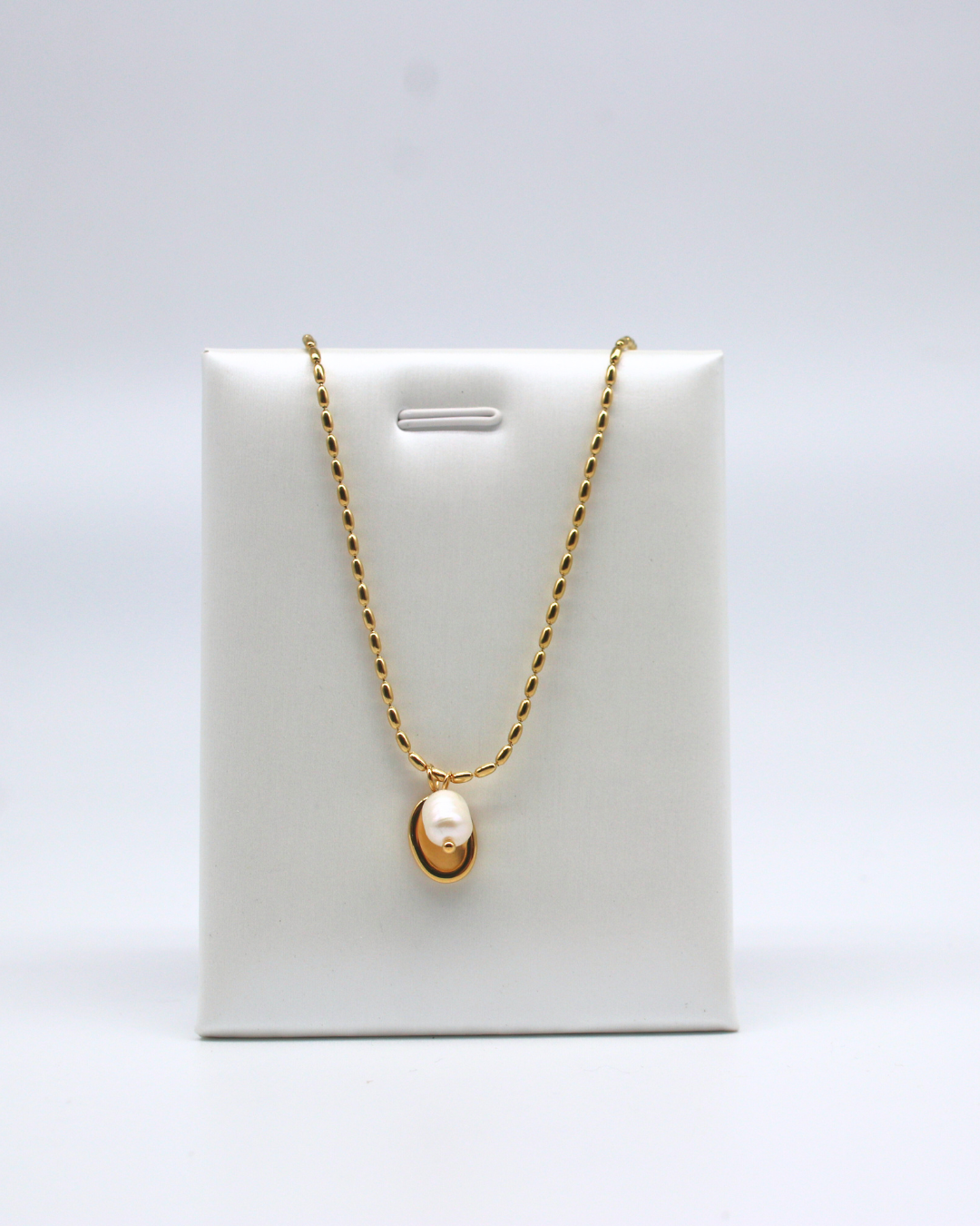 Golden Pearl Necklace