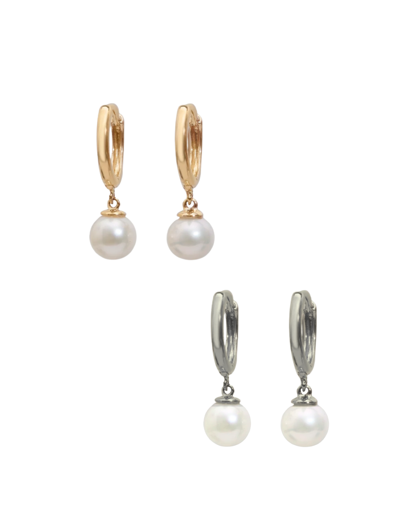 Circle Round Pearl Huggies