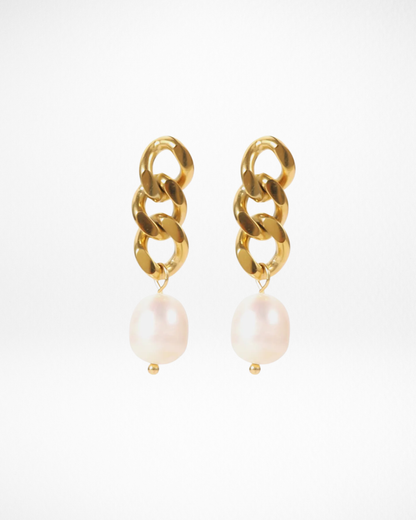 Pearl and Chain Studs
