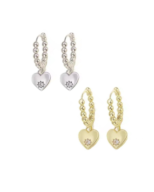 Ribbed Heart Huggies