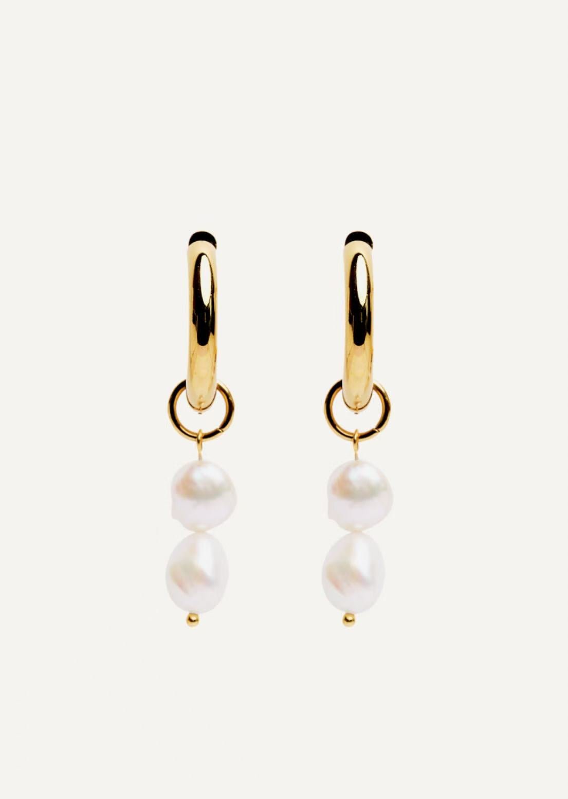 Double Pearl Huggies