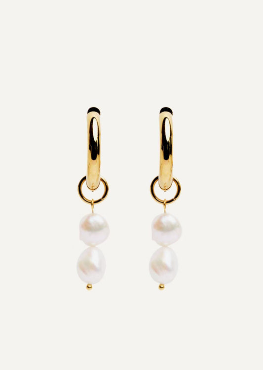 Double Pearl Huggies