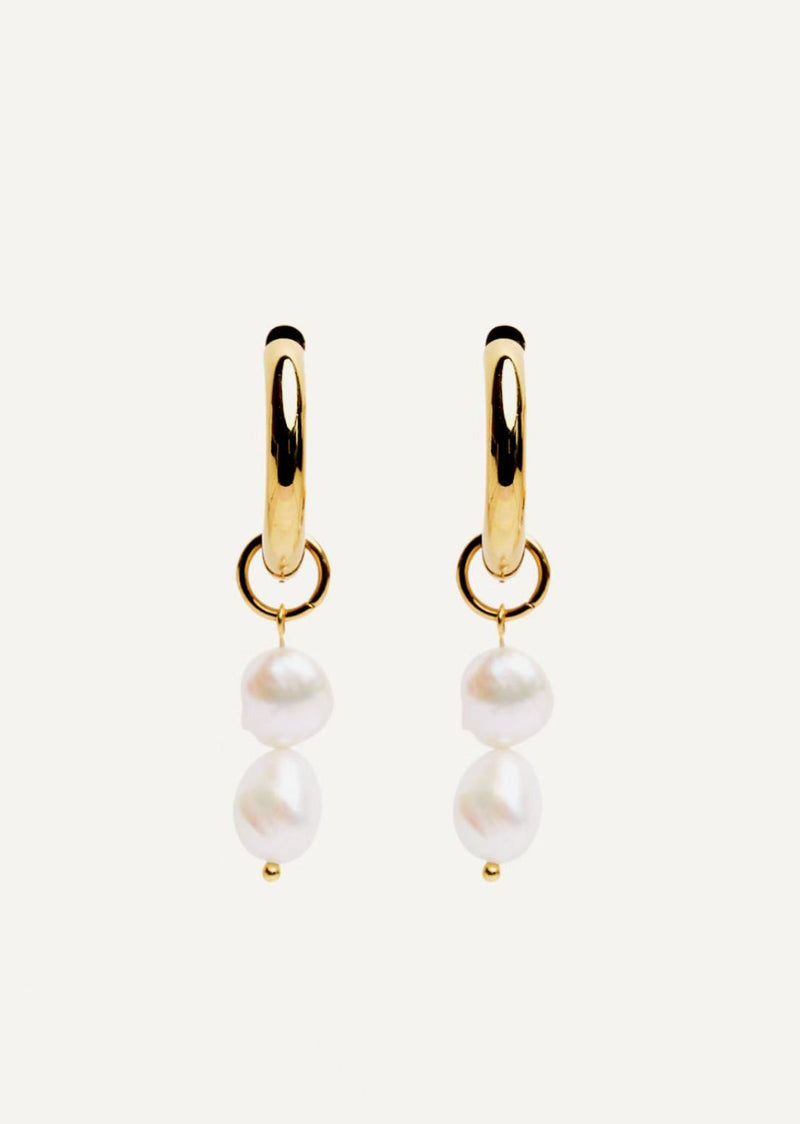 Double Pearl Huggies